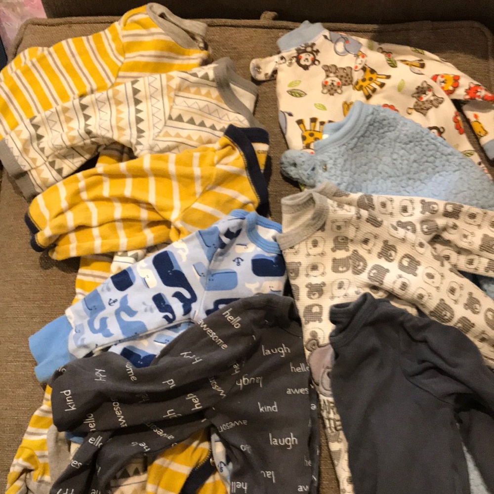 6-9 Month Sleeper Footed Pajamas Bundle - SOLD